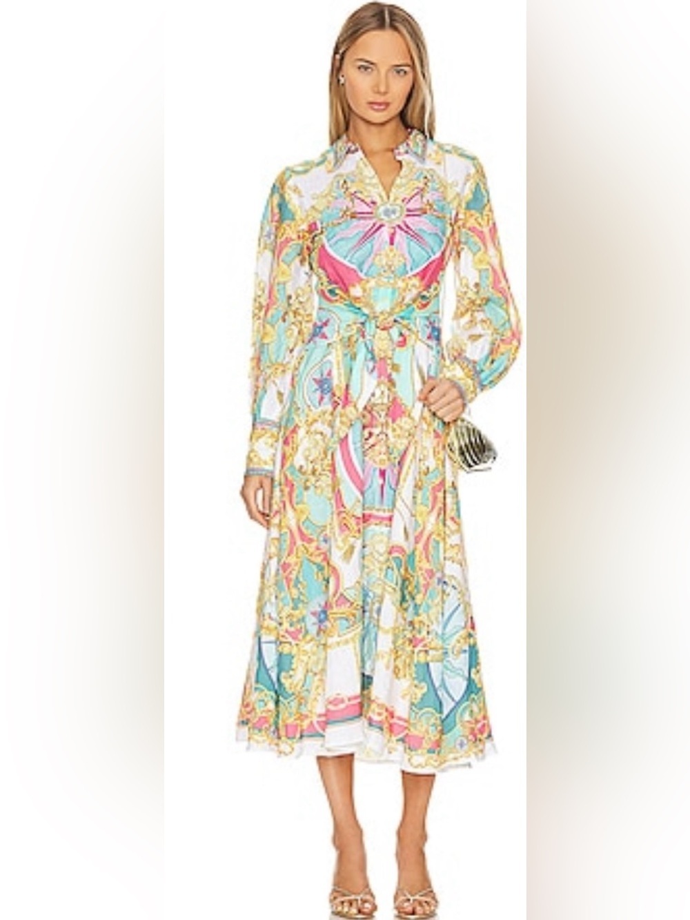 Camilla shirt dress in sail away with me size medium